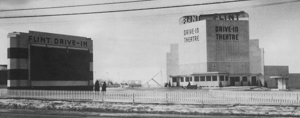 North Flint Drive-In Theatre - Vintage Shot From Gary Flinn (newer photo)